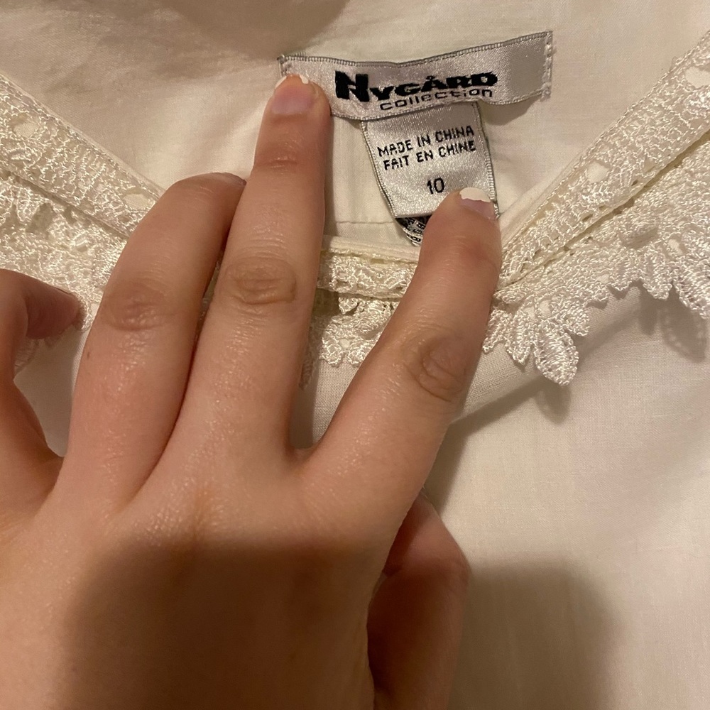 White Nygard Midi Skirt - Picture 3 of 6